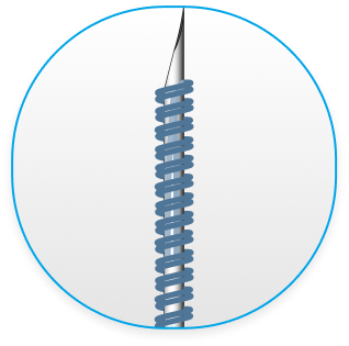 Matrix double screw threads circle image